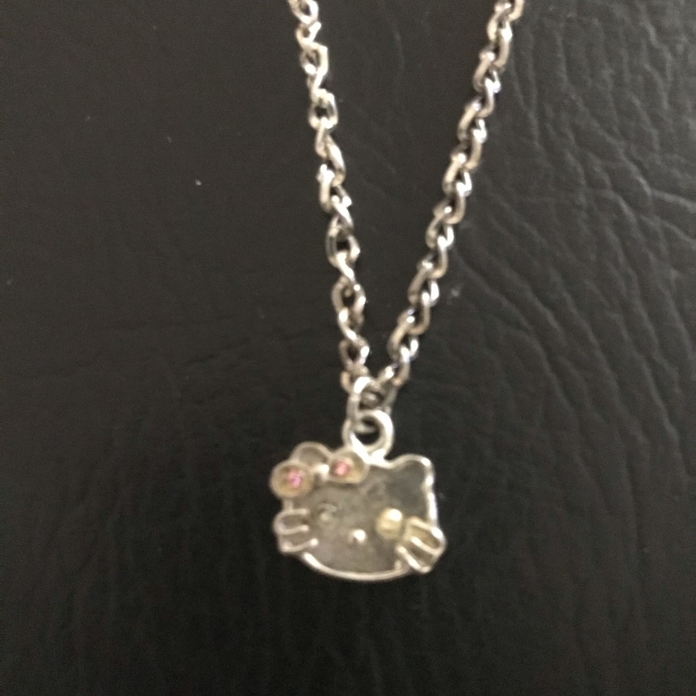 💗 Silver Hello Kitty Necklace 16”-17” NEW